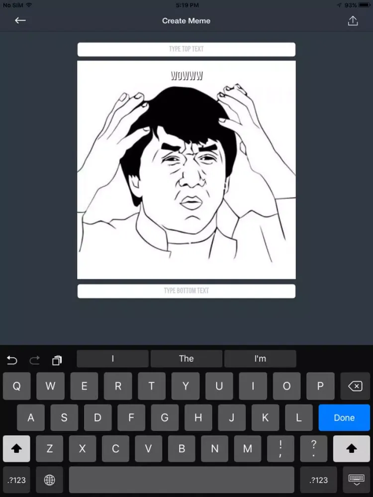 Tangkapan layar Meme Queen iPad 