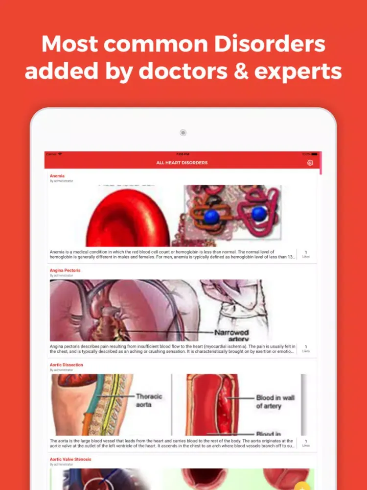 Heart Care & Diseases iPad  স্ক্রিনশট
