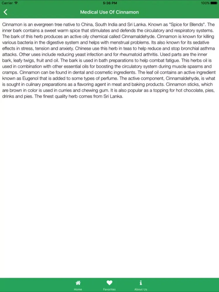 Herbalpedia iPad  Screenshots