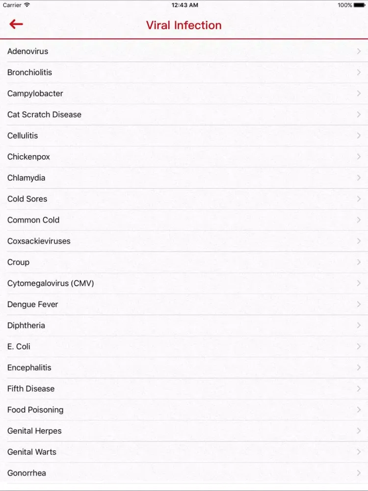 Captures d'écran de Infections iPad 