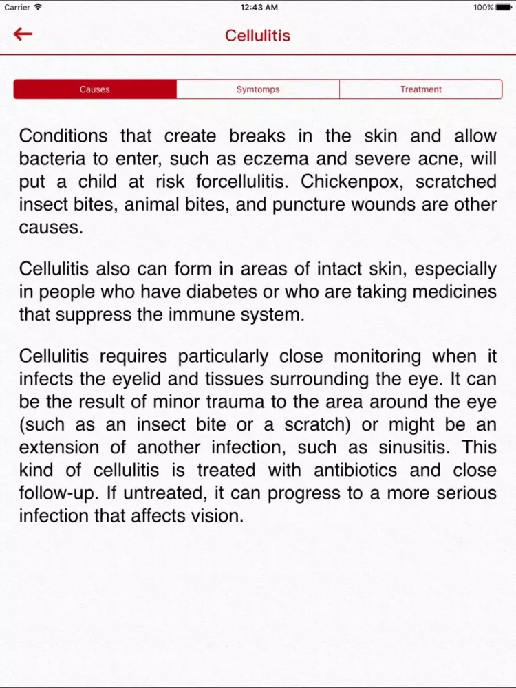 Captures d'écran de Infections iPad 