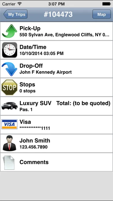 New App Car & Limo Screenshots
