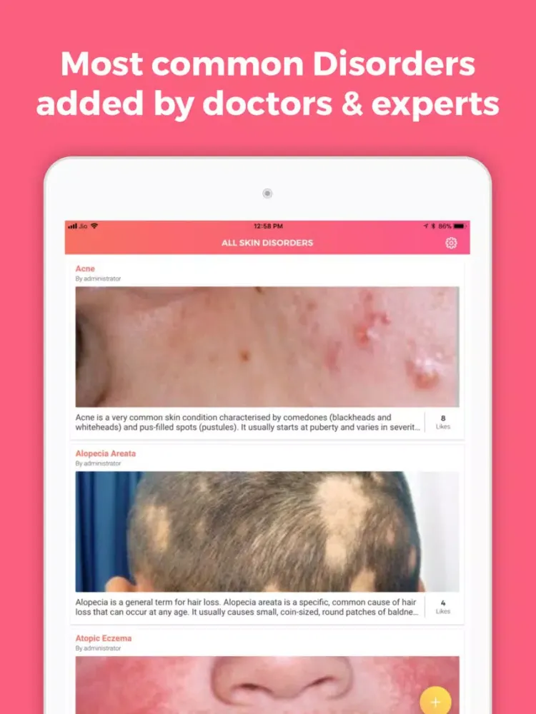 Zrzuty ekranu Skin Care & Diseases iPad 