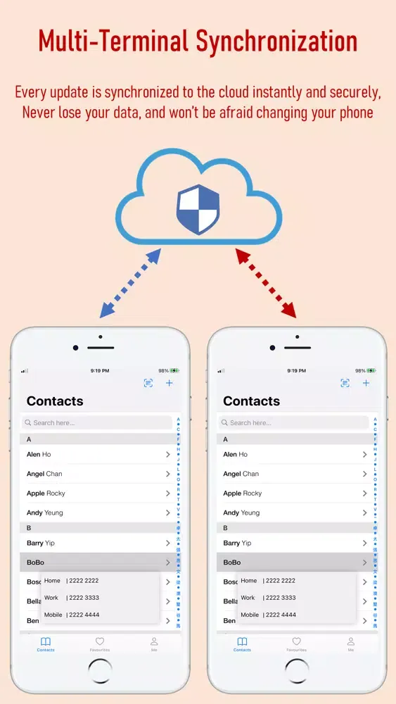 Tangkapan skrin New World ID Contacts