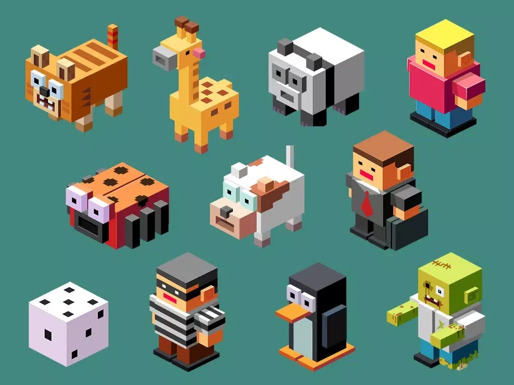 تصاویر Crossy Blocks iPad 