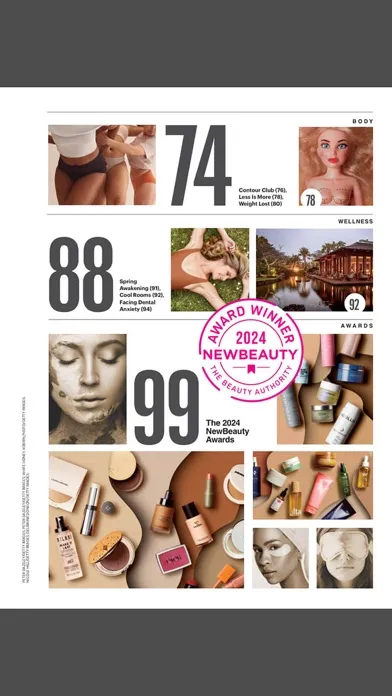 Captures d'écran de NewBeauty Magazine