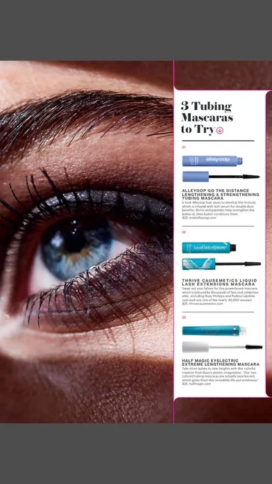 Captures d'écran de NewBeauty Magazine