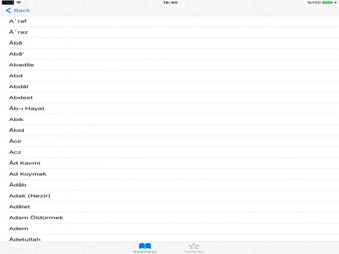 Islam Terimleri iPad 應用截圖