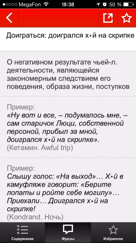 Screenshot di Большой словарь мата
