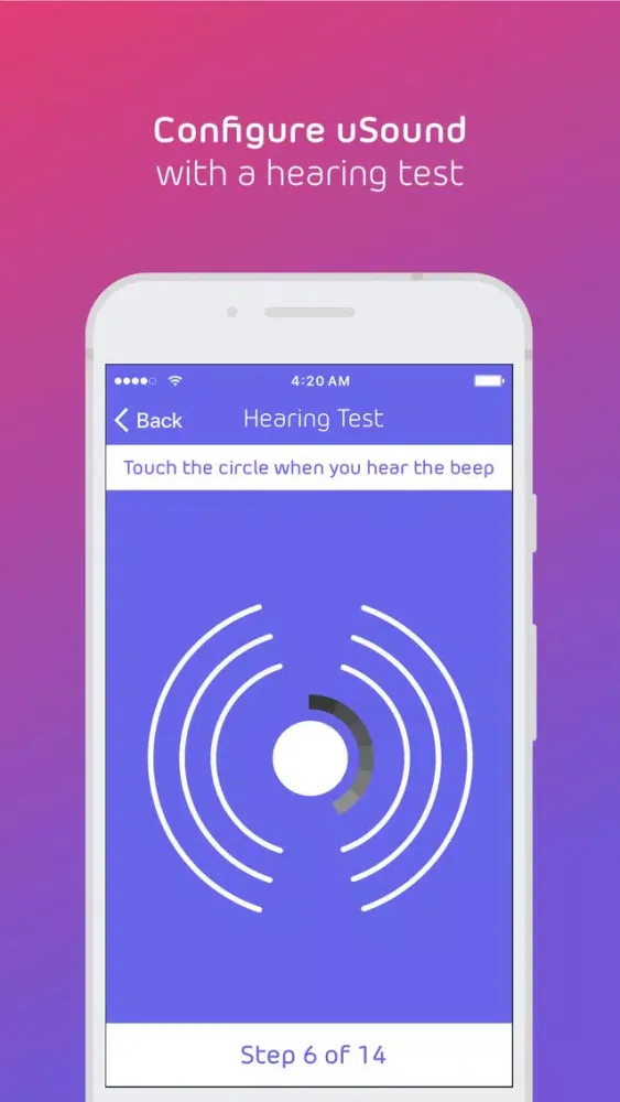 Ảnh chụp màn hình của uSound (Hearing Assistant)