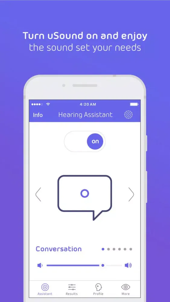 Ảnh chụp màn hình của uSound (Hearing Assistant)