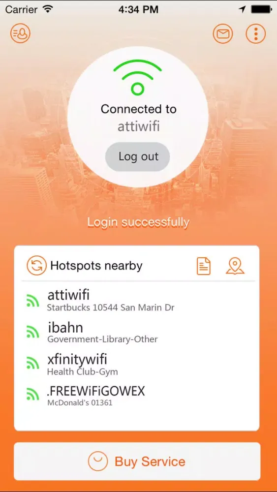 Captures d'écran de Total-WiFi Global WiFi Access