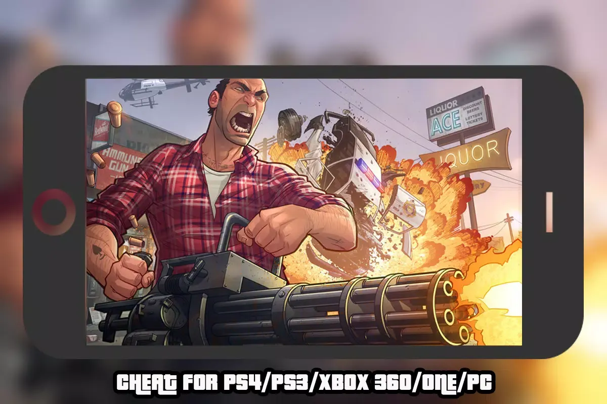 Cheats GTA 5 for PS4, PC, XBOX应用截图