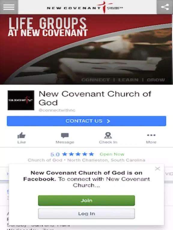 Capturas de tela do New Covenant COG iPad 