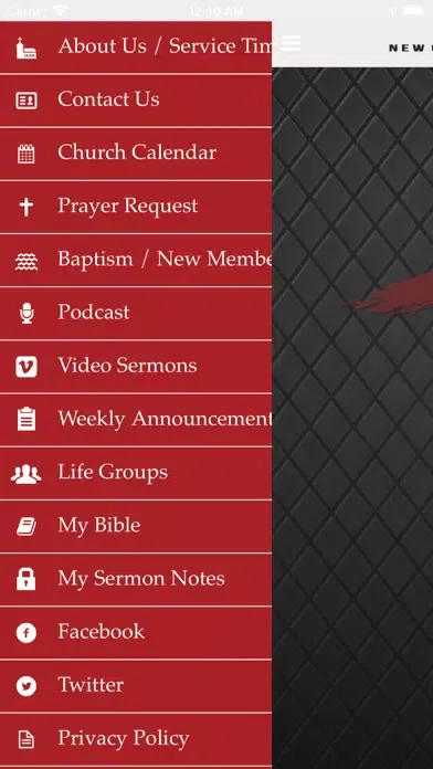 Capturas de tela do New Covenant COG