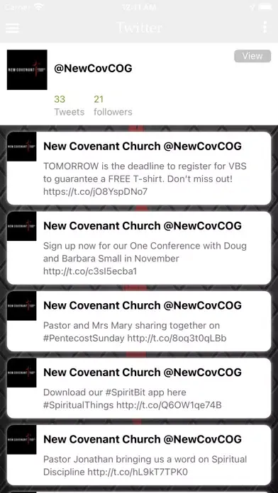 Capturas de tela do New Covenant COG