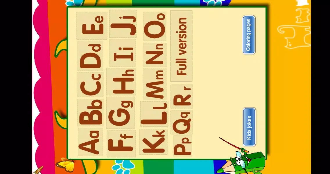 Zrzuty ekranu Write the alphabet for kids free