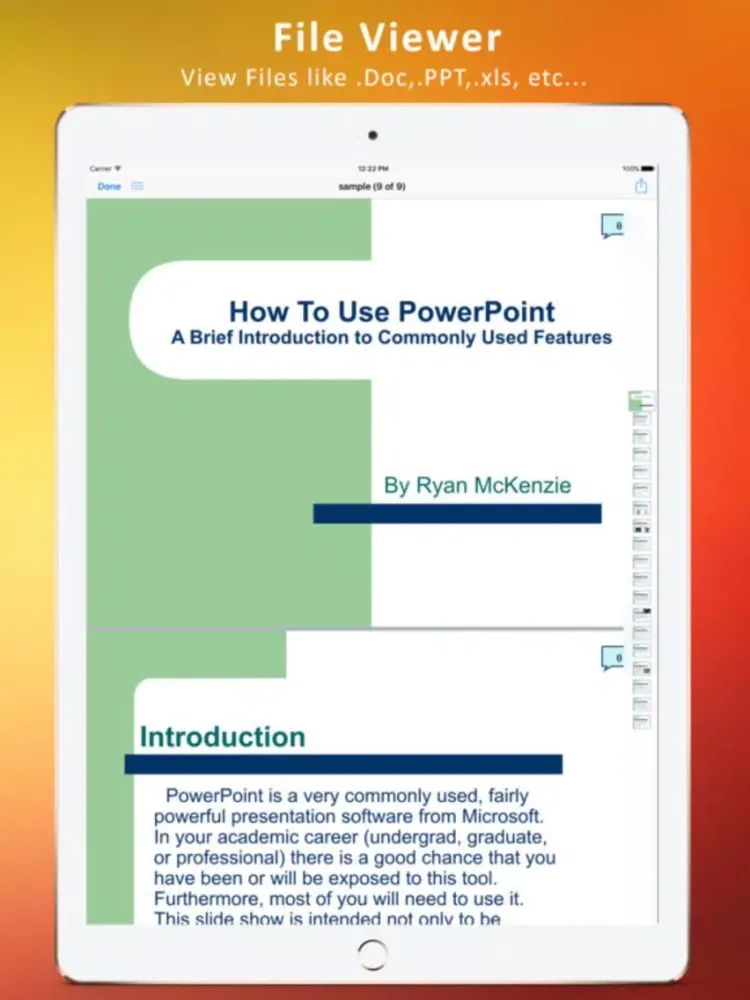 PDF Office Suite - for iWork Office Convert & Edit iPad  سکرین شاٹس