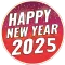 Happy New Year Stickers 2025