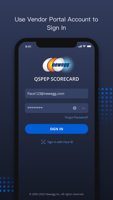 Newegg QSPEP Scorecard स्क्रीनशॉट