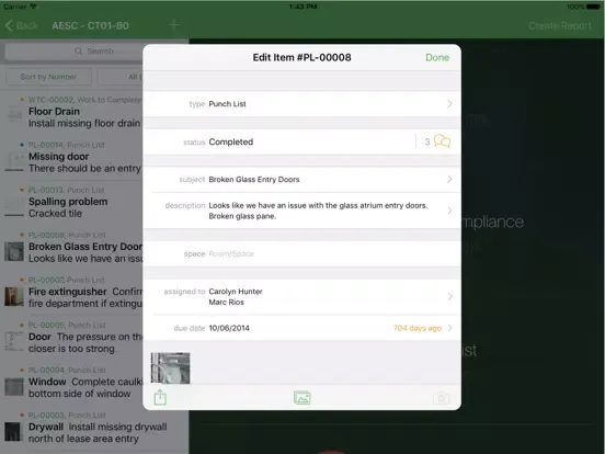 Скриншоты Newforma Tasks iPad 
