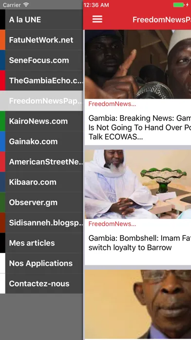 News Gambia Ekran Görüntüleri