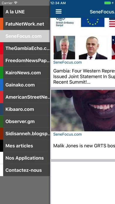 News Gambia Ekran Görüntüleri