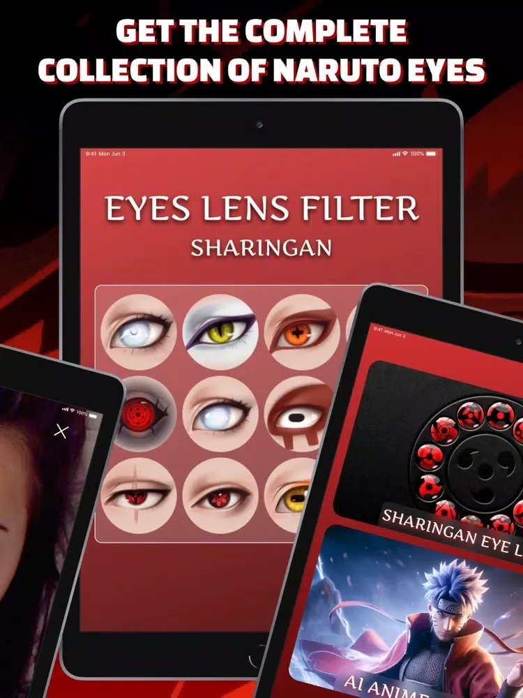 Sharingan Eye Contacts PRO. iPad  Ekran Görüntüleri