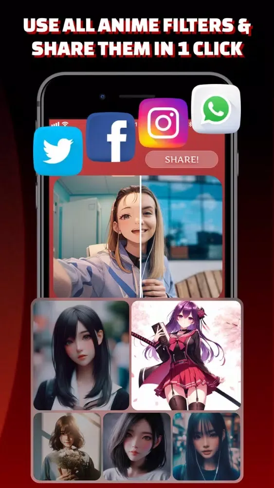 Sharingan Eye Contacts PRO. Ekran Görüntüleri