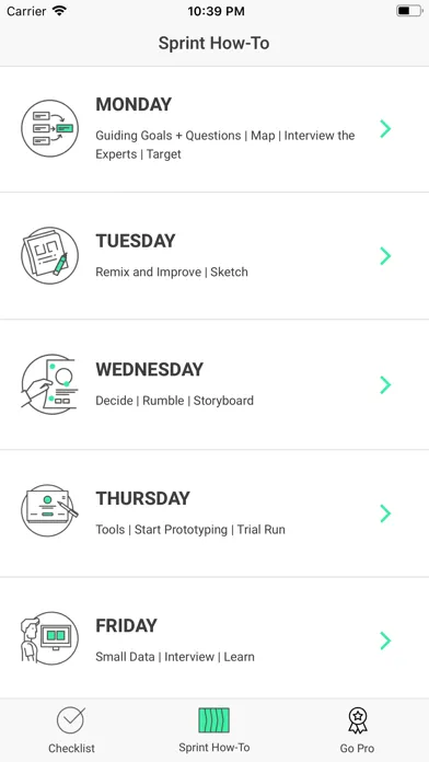 Duco - Design Sprint Guide Screenshots