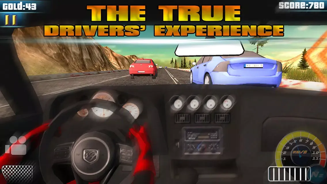 ภาพหน้าจอของ Racing Rival Traffic In Car