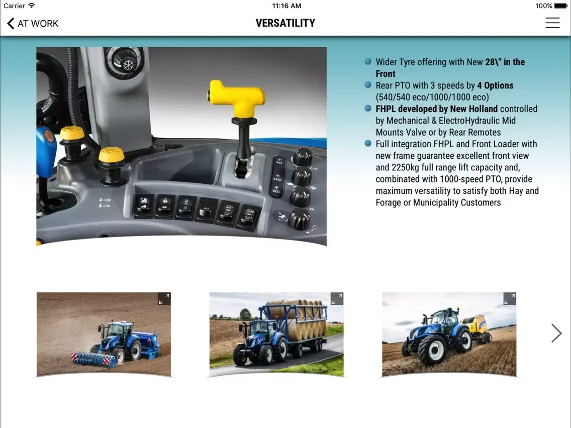 New Holland Ag T5 EC - Dealer iPad  स्क्रीनशॉट