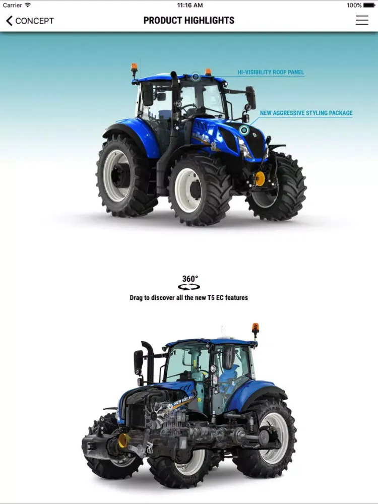 New Holland Ag T5 EC - Dealer iPad  स्क्रीनशॉट