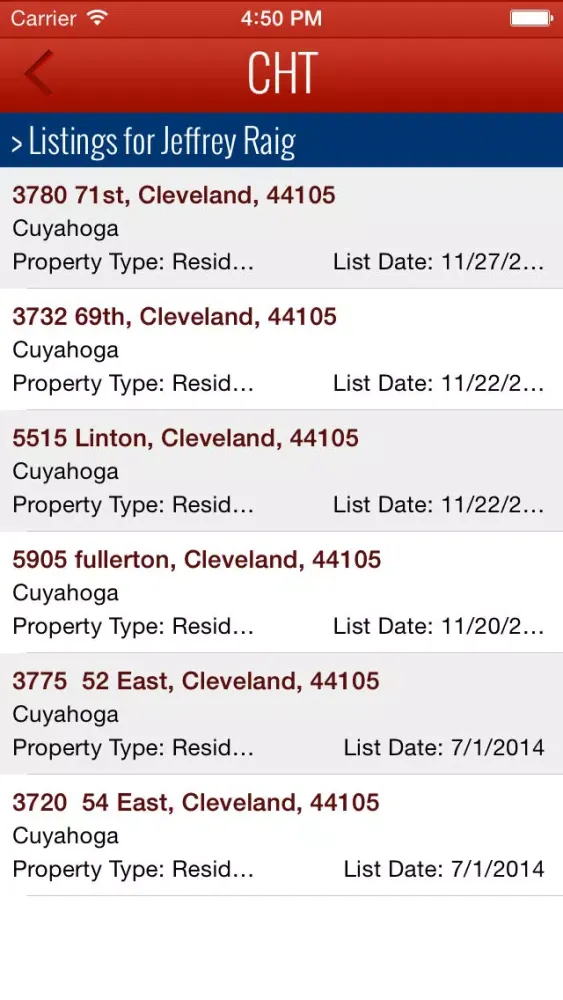 Cleveland Home Title Contact Manager应用截图
