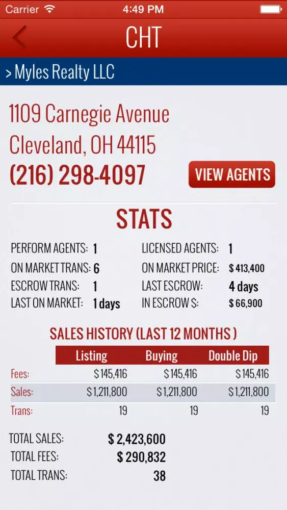 Cleveland Home Title Contact Manager应用截图