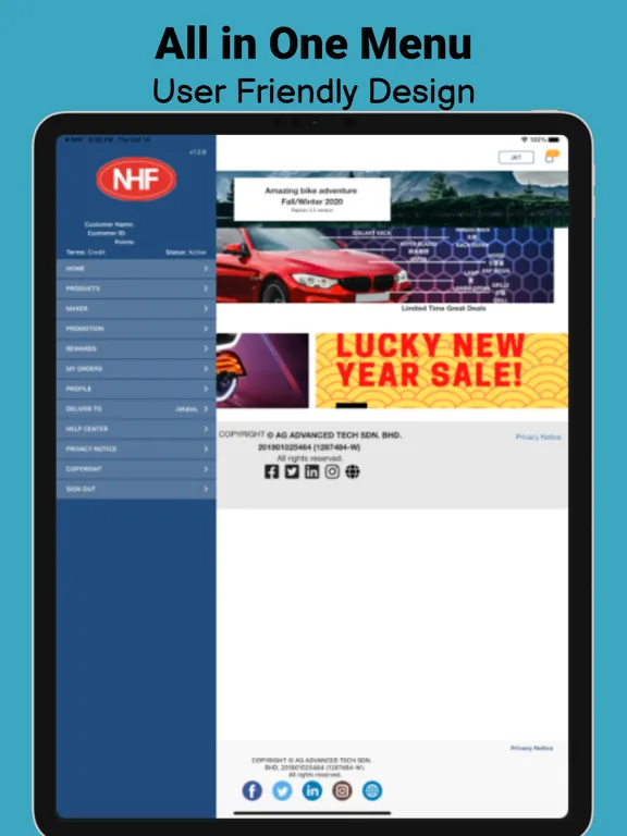 Capturas de tela do NHF: Automotive Parts Partner iPad 