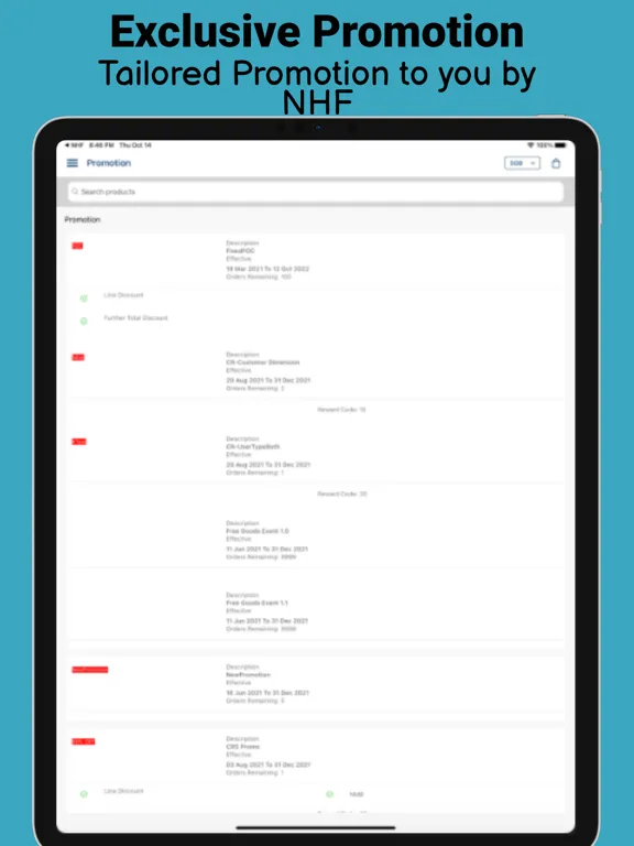 Capturas de tela do NHF: Automotive Parts Partner iPad 