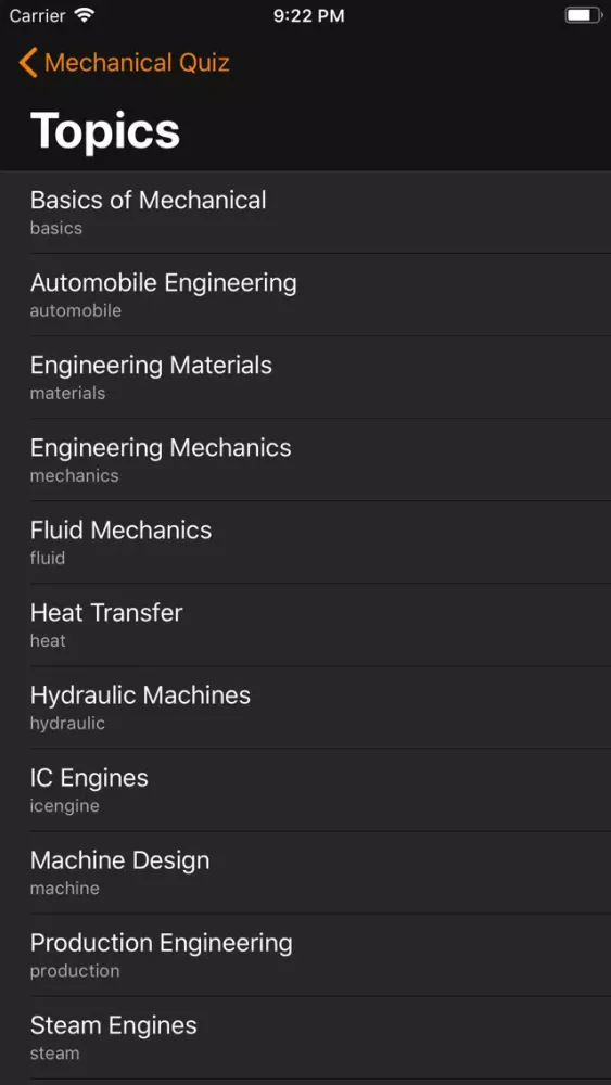 Ảnh chụp màn hình của Mechanical MCQ Quiz