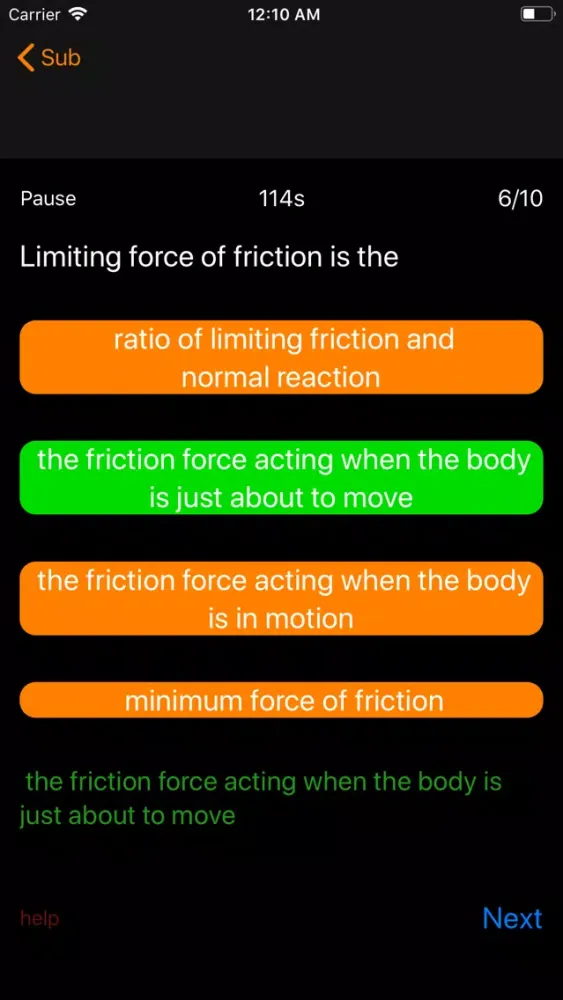Ảnh chụp màn hình của Mechanical MCQ Quiz