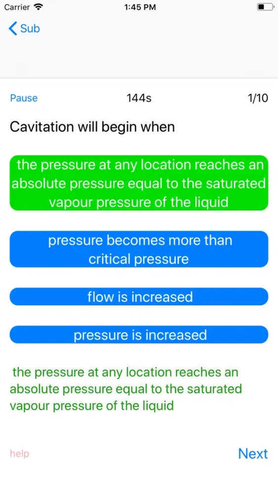 Ảnh chụp màn hình của Mechanical MCQ Quiz