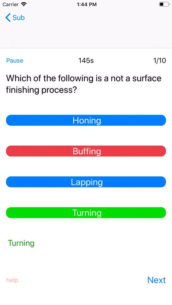 Ảnh chụp màn hình của Mechanical MCQ Quiz