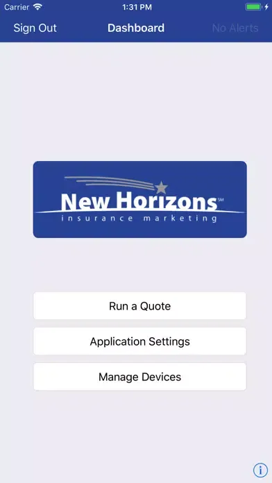 New Horizons Quoting Tool স্ক্রিনশট