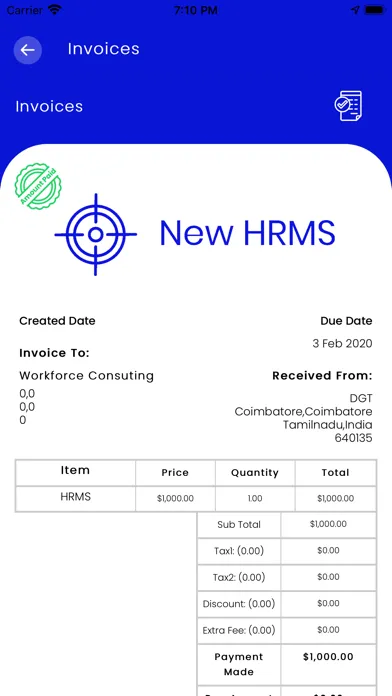 NewHRMS Screenshots