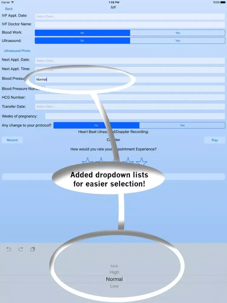Surrogacy Status App iPad  स्क्रीनशॉट