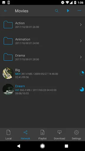 Zrzuty ekranu nPlayer