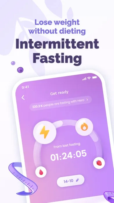 Tangkapan skrin HERO: Intermittent Fasting