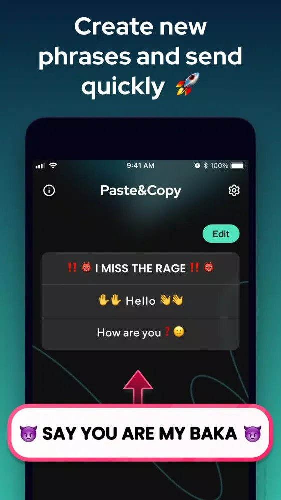 Capturas de pantalla de Paste & Copy: Auto Keyboard