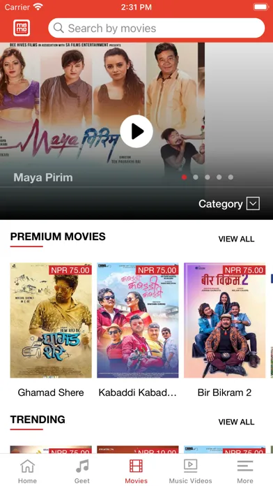 Capturas de tela do MOMO - More Music More Movies