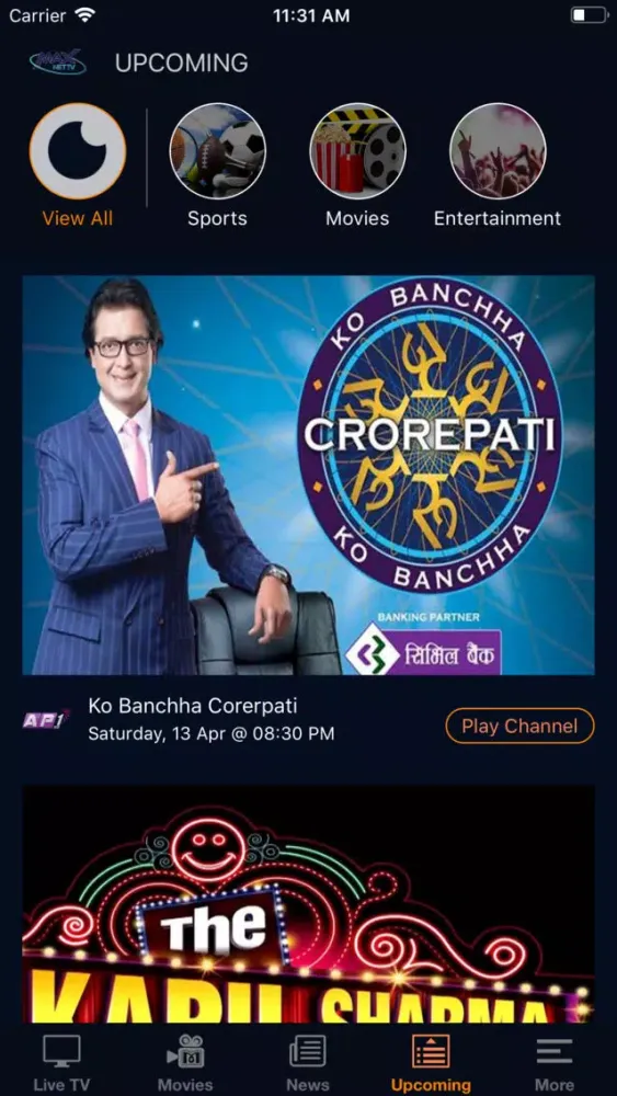 Zrzuty ekranu MAX NETTV
