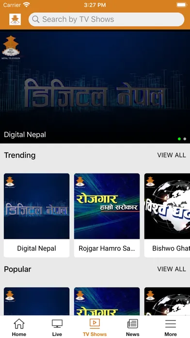 Nepal Television Ekran Görüntüleri